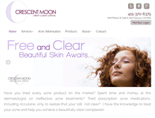 Tablet Screenshot of crescentmoonskincare.com